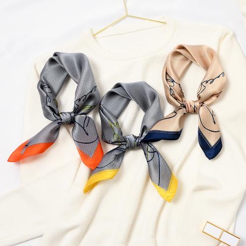 Silk scarf small square scarf for women all-match elegant Mulberry silk scarf