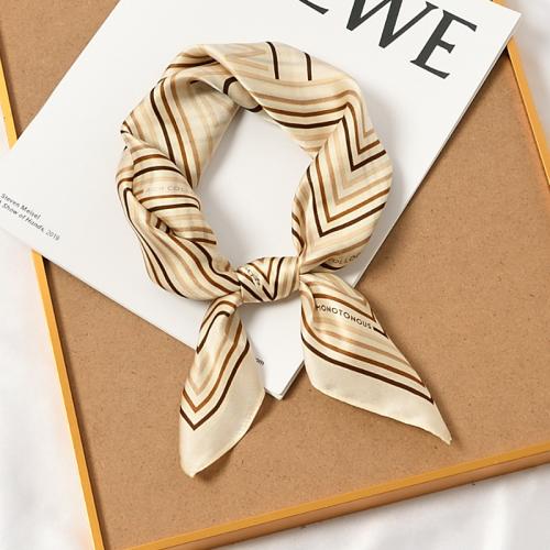 Silk small square scarf women's versatile elegant thin scarf