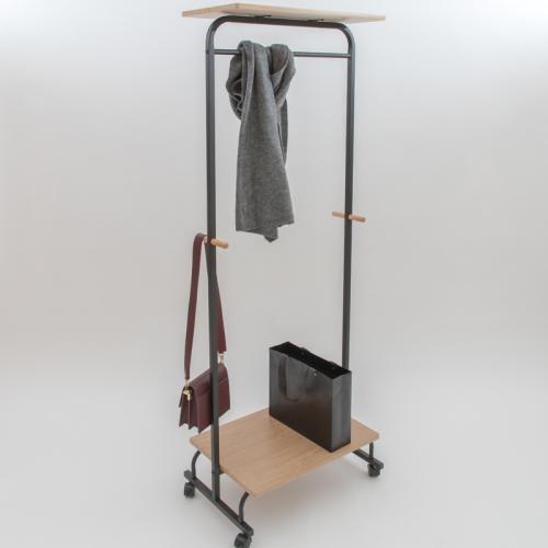 Beukenhout & MDF-bord & Ijzer Kleding Hanger Zwarte stuk