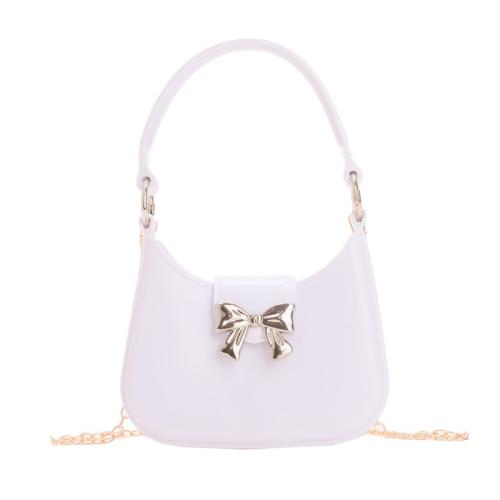 New Jelly Bag Bow Stray Bag Moon Bag All-match Underarm Shoulder Bag