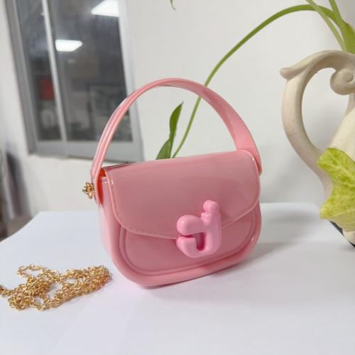 New J Letter Jelly Bag Portable Shoulder Women's Bag PVC Bag Coin Purse