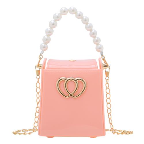 Mini case bag Pearl chain bag fashion  crossbody love lock small bag