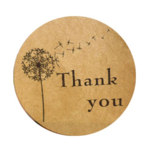 12 price round Thank you dandelion sealing sticker baking packaging cookie bag Thank you sticker label