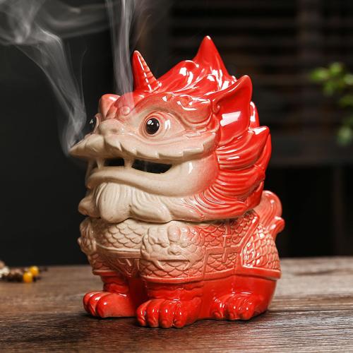 Ceramic fortune beastincense burner home indoor antique home lucky aromatherapy ornaments