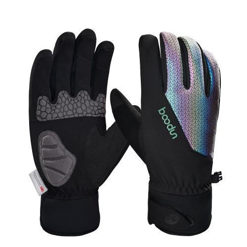 New Thickened Colorful Long Finger Riding Gloves Waterproof Warm Ski Gloves