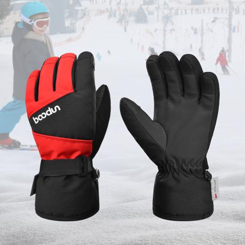 Winter New Children's Ski Gloves New Shirley Outdoor Five-Finger Warm Gloves