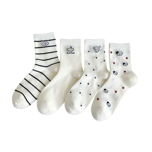 Coton peigné Chaussette de cheville de femmes modèle différent pour le choix plus de couleurs pour le choix : Paire