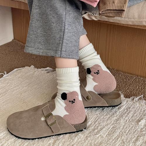 Coton peigné Chaussette de cheville de femmes plus de couleurs pour le choix : Paire