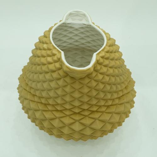 Ceramic Durian Shape Ornaments Pottery Pot Modern Simple Porcelain Floor-standing Large Vase