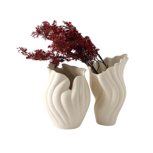 Modern Simple Model Room Living Room Decorations Ceramic Vase Ornaments Flower Vase