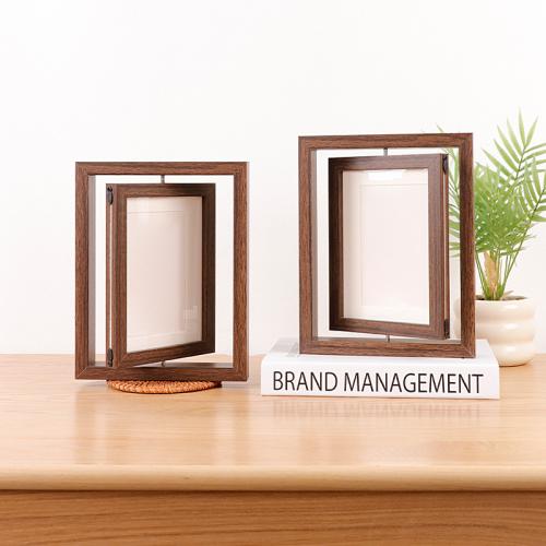 Karton & Fiberboard met gemiddelde dichtheid & Glas Afbeeldingsframe Solide Brown stuk