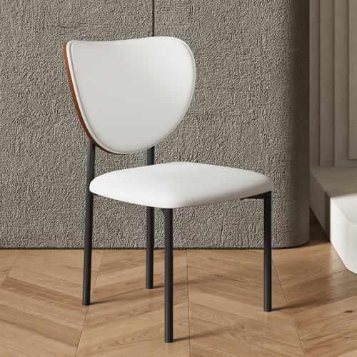 Light Luxury Modern Simple Chair PU Leather Dining Chair Modern Home Chair