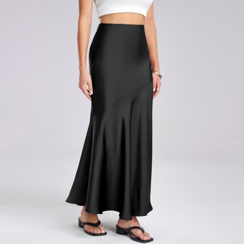 High Waist Loose Stitching Long Skirt Slim-Fit Hip Long Skirt