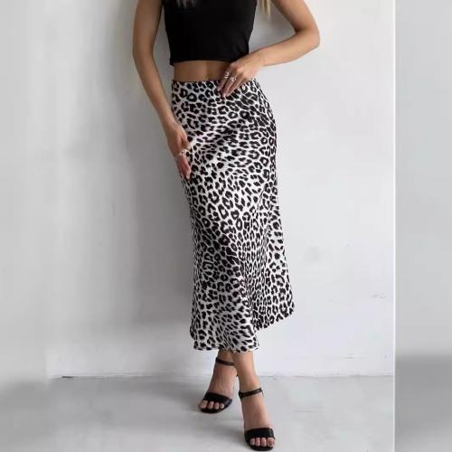 Spandex Falda Maxi, impreso, leopardo, más colores para elegir,  trozo