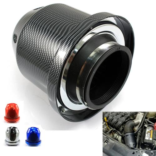 Automotive high-flow carbon fiber modified air filter intake filter 76mm air filter