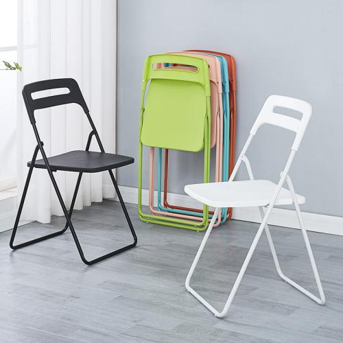 Folding Plastic Chair Ins Transparent Acrylic Fashion Backrest Chair Meeting Event Photo Chair