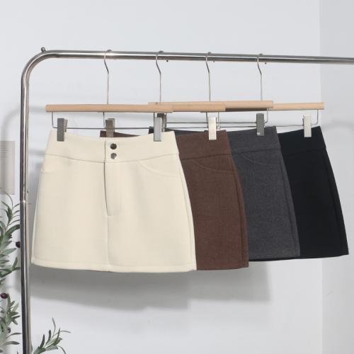 Autumn and Winter Spice Girls Woolen Skirt Women's High Waist Slimming Hip Skirt