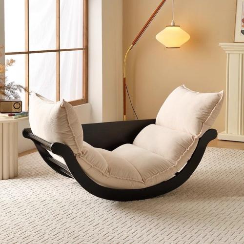 Banana Boat Rocking Chair Balcony Sofa Chair Lazy Retro Recliner