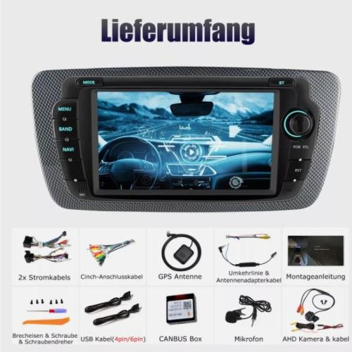 For Seat Ibiza IV 6J 2009-2013 Android 13 Carplay Car Stereo GPS Sat Nav RDS and Camera