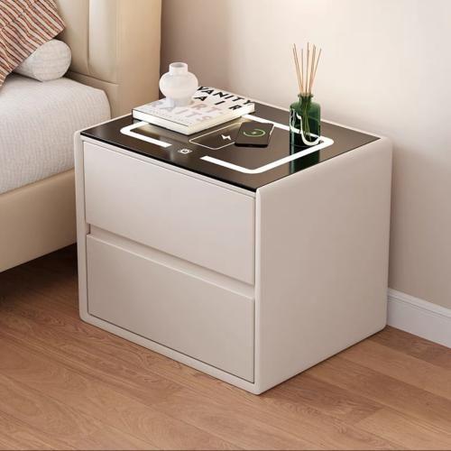 Bedside Table Solid Wooden Bedside Storage Cabinet Modern Simple Bedside Cabinet