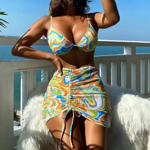 Polyester Bikini multicolore Ensemble