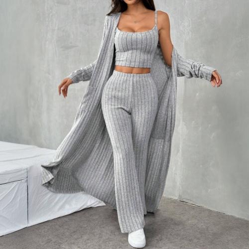 Women's lazy style fashion suit fashion leisure home knitting three-piece set