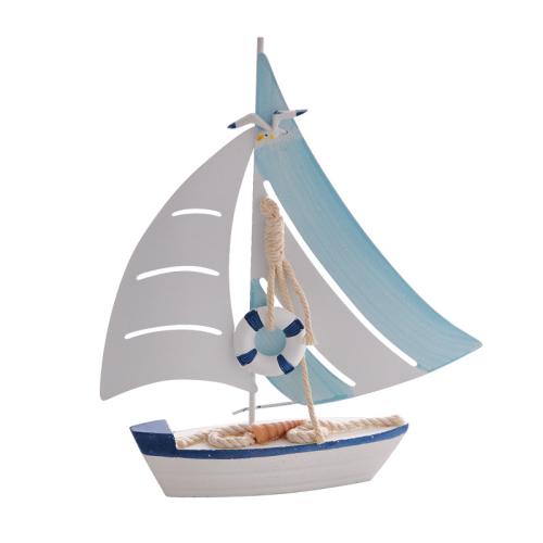 Mediterranean Style Iron Sailing Creative Model Decoration Home Decoration