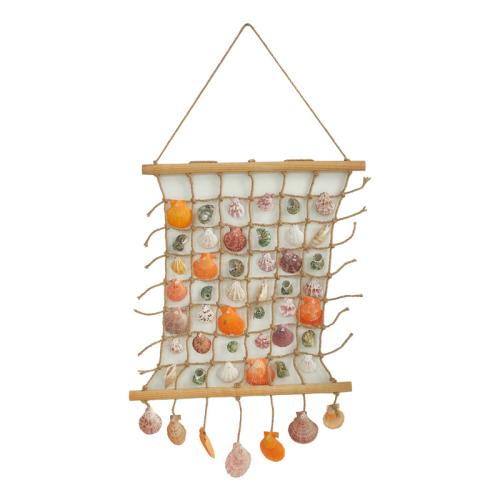 Hemp Rope & Shell & Wood Hanging Decoration for home decoration PC