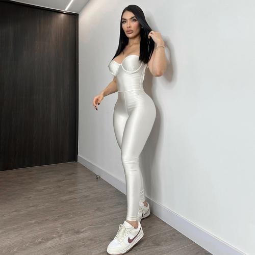 Polyester Slim Long Jumpsuit PC