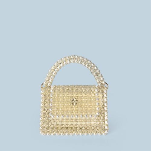 New Niche Design Sweet Handmade Beaded Woven Hollow Beaded Banquet Bag