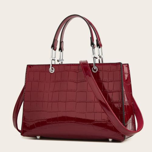 Crocodile stone pattern women's bag new fashion tote handbag large capacity messenger bag