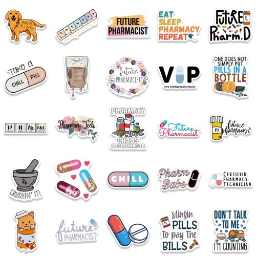 PVC-rubber Decoratieve sticker gemengd patroon Zak