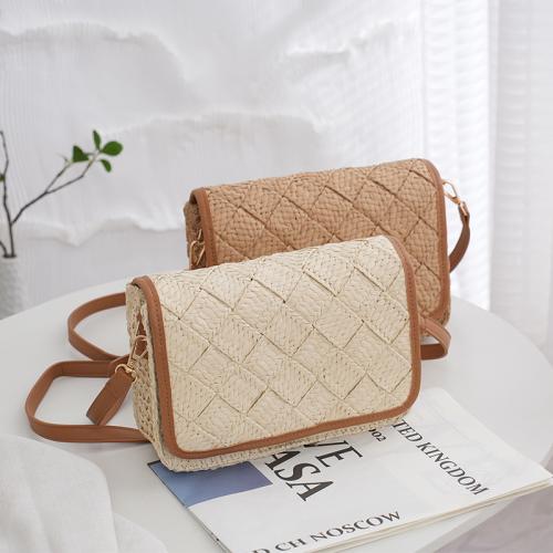 Women's French Design Retro Straw Crossbody Bag Easy Matching