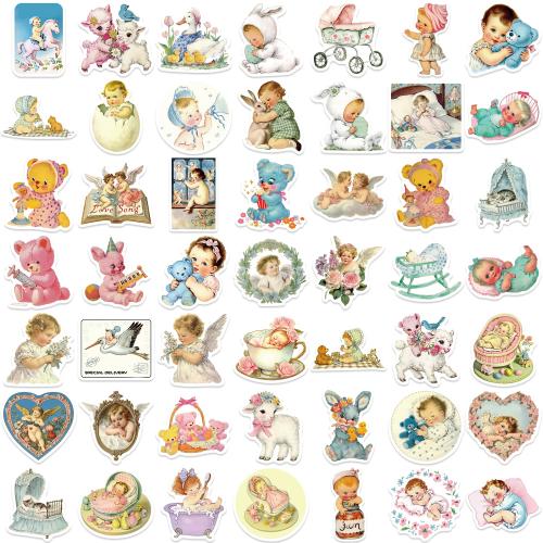 50 cartoon VINTAGE BABY graffiti stickers decorative DIY Sticker