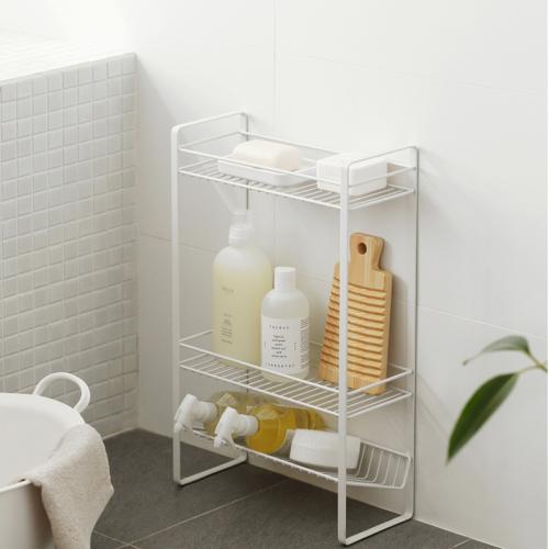 Kitchen bathroom multi-layer rack kitchen iron oblique space-saving storage rack