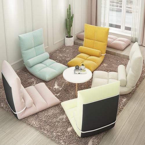 Folding Lazy Sofa Fabric Tatami Bay Window Sofa Chair Floor Lazy Sofa