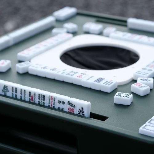 Plastic Concise Mahjong Table portable green PC