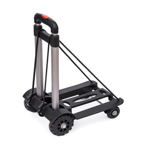 Shopping Small Trolley Folding Portable Hand Trolley Household Four-wheel Trolley