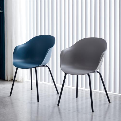 Acero carbono & Polipropileno-PP Silla de casa casual, Sólido, más colores para elegir,  trozo