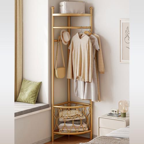 Corner Hanger Floor-Standing Bedroom Hanger Household Doorway Multifunctional Coat Rack