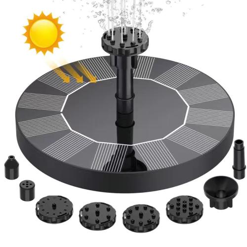 Solar Powered Floating Fountain For Fish Pond Small Outdoor Power Oxygenation Micro Fountain