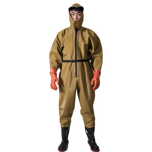 PVC full body water pants fishing catch fish suit thickened wading pants one-piece fishing pants