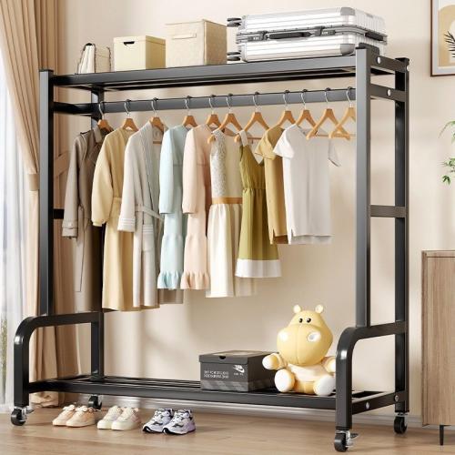 Floor Hanger Vertical Thickened Drying Rack Household Coat Rack Removable Storage Hanger