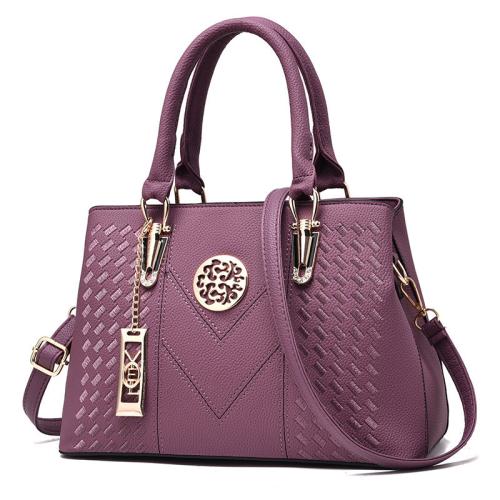 PU Leather Easy Matching Handbag large capacity & attached with hanging strap PC