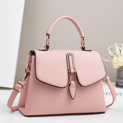 PU Leather Easy Matching Handbag large capacity & attached with hanging strap PC