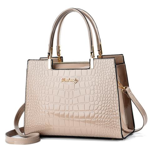 Fashionable PU Leather Bag crocodile grain Women's Handbag