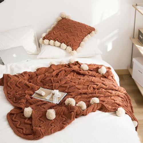 Chenille Sofa Blanket thermal knitted PC