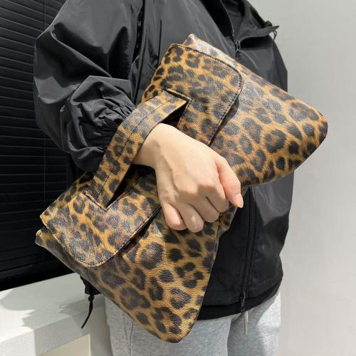 Women's Fashion Leopard Print Handbag Easy Matching Clutch Bag