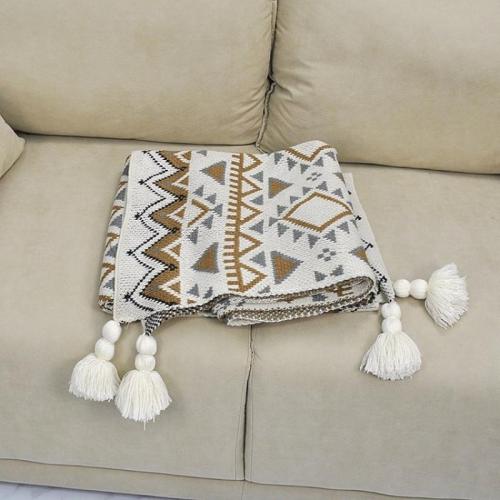 Bohemian Knitted Blanket Sofa Nap Blanket Office Shawl Air Conditioning Blanket