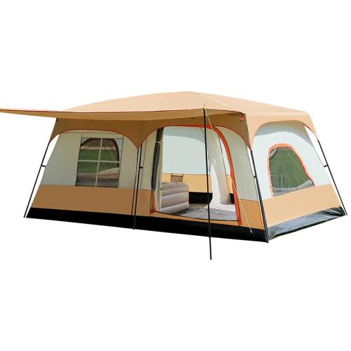 Outdoor camping tent double thick rainproof camping portable equipment